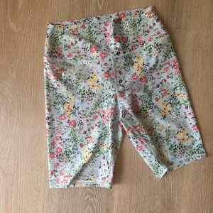 ALICE + OLIVIA  floral bike shorts